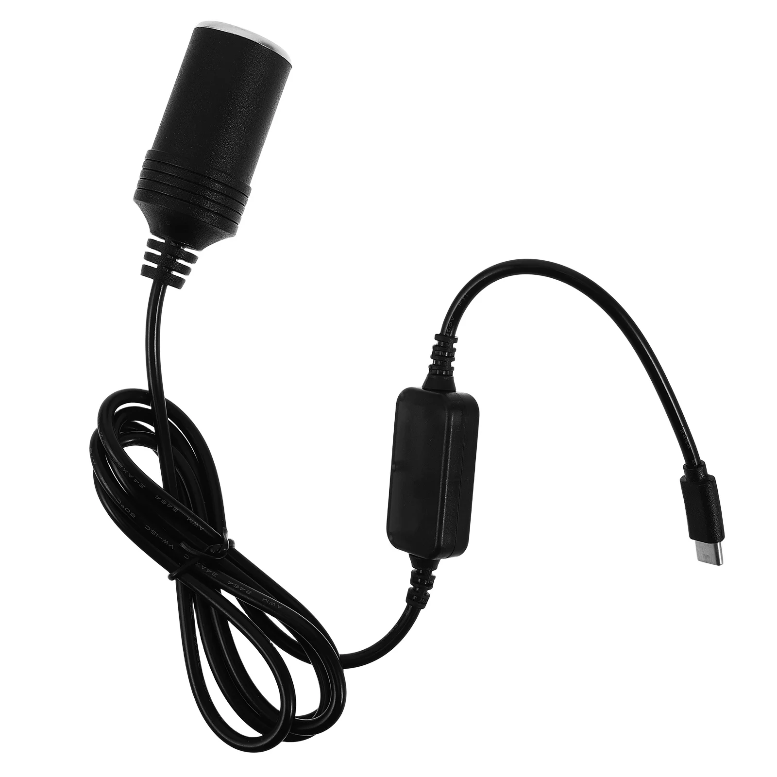 

USB C to 12V Cigarette Lighter Adapter High Efficiency Conversion Car Power Outlet Dash USB to 12V Lighter Socket