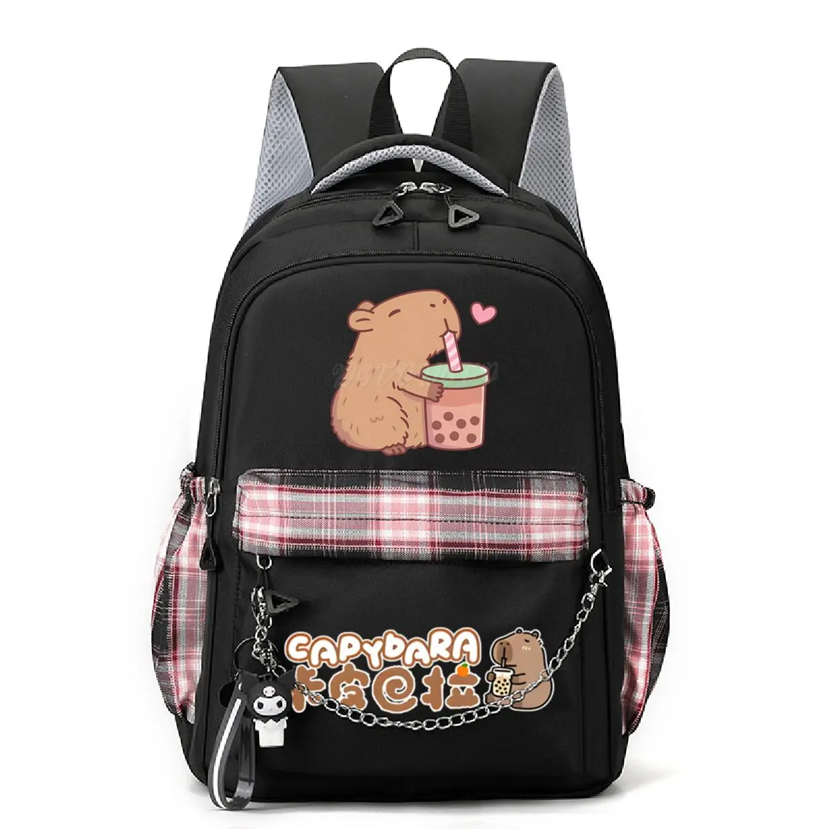 

Capybara Lover Bubble Tea Backpack for Girls Teenager Children Rucksack Women Trendy Casual Schoolbags Kids Birthday Gift Bags