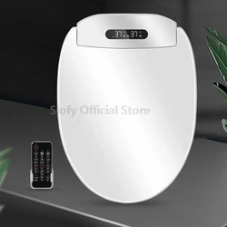 Smart Toilet Bowl Remote Control Toilet Cover Dryer Water Wind Temperature Universal Toilet Lid For Bathroom Smart Bathroom WC