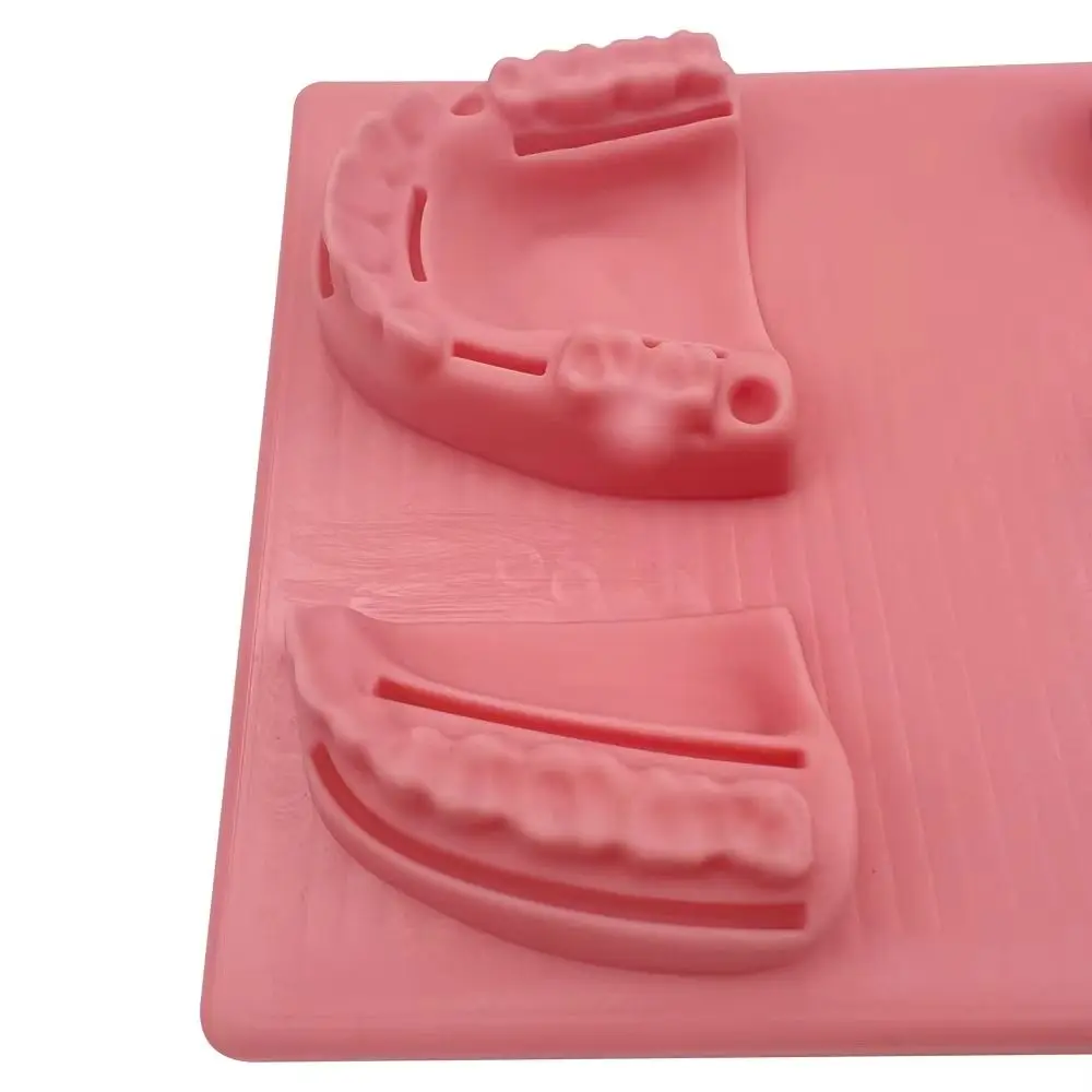 Silicone Dental Oral/Gum Suture Model Suturing Practice 4 Wound Types Oral Skin Suture Pad Simulation Soft