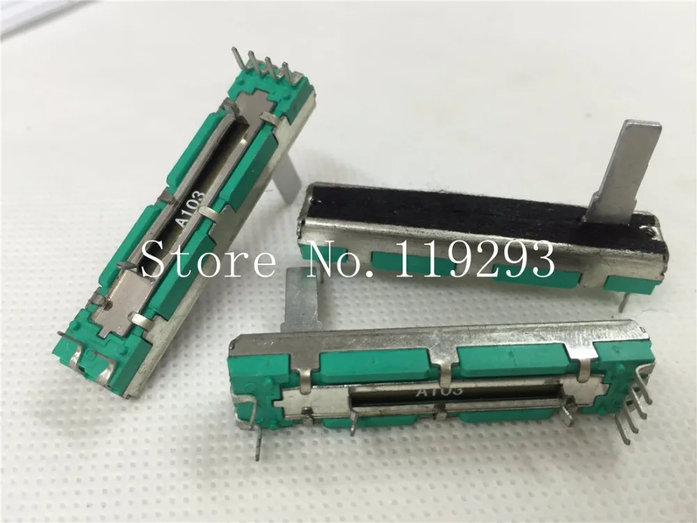

потенциометр 45MM 4.5CM Travel 30MM mixer slider fader double potentiometer A10K A20K A50K A10KX2 A20KX2 A50KX2-10P