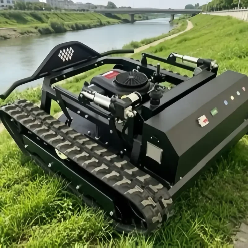 800A Engine Remote Controlled Slope Mower 314kg Heavy 60 Climbing Tracked for Orchard Vineyard Hillside High