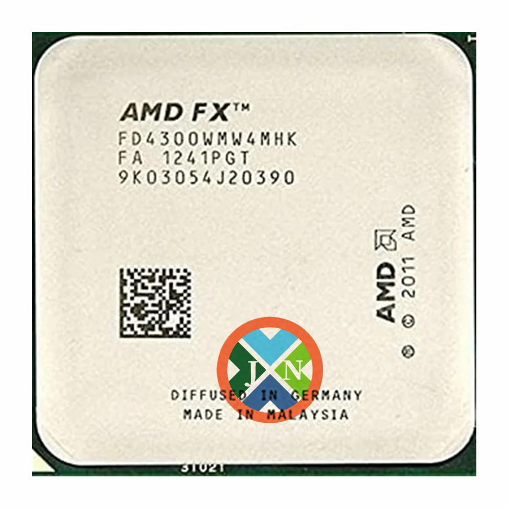 AMD FX-Series FX-4300 FX 4300 3.8 GHz Quad-Core CPU Processor FD4300WMW4MHK Socket AM3+