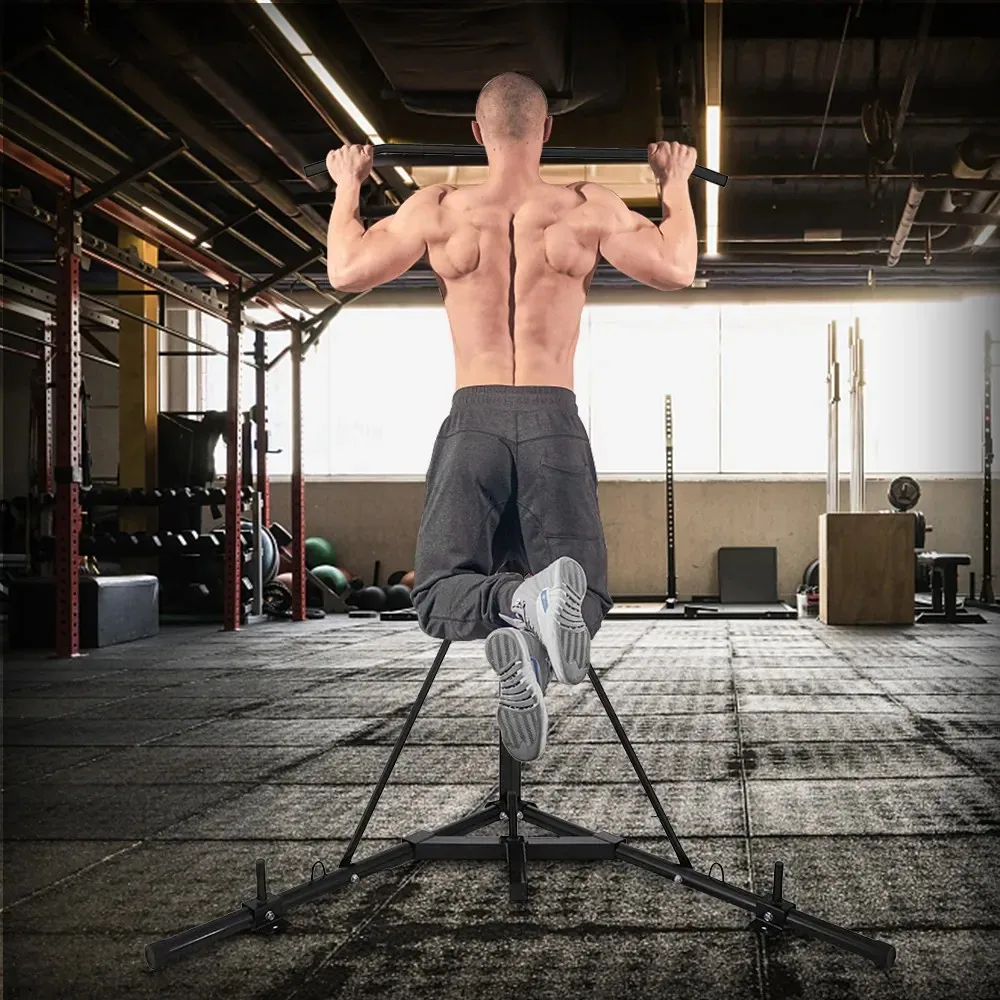 standing Boxing Punching Stand Weighted Base Holds 400 Lbs Black Steel Tube Sandbag Rack for Home Gym Fitness