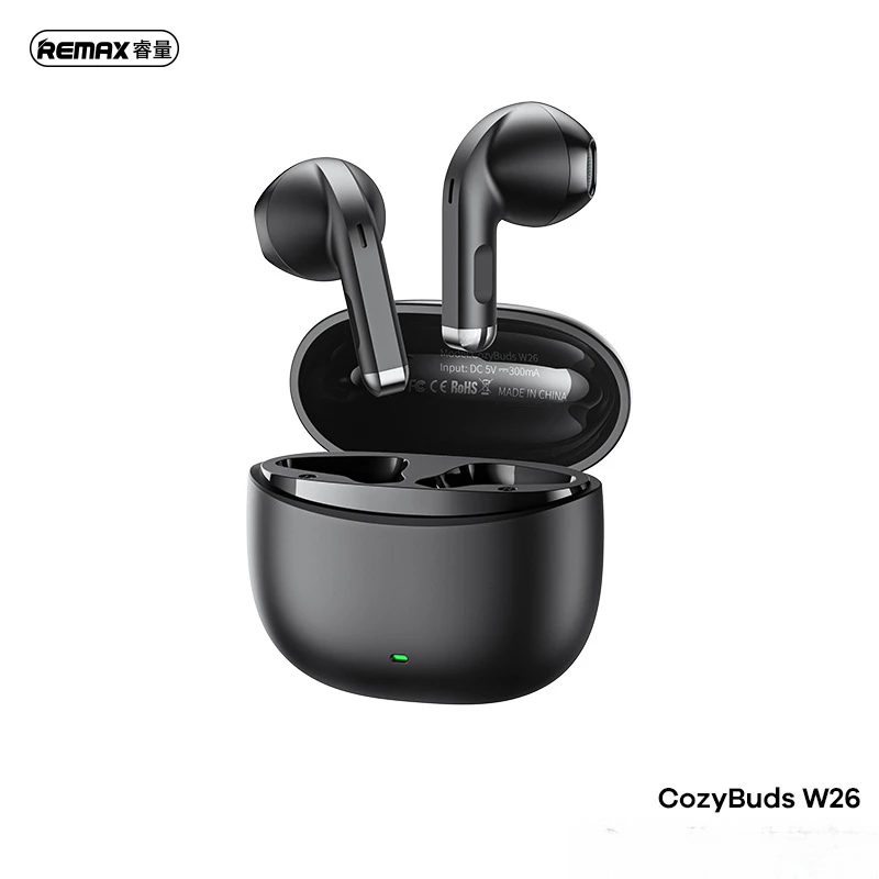 Auricolari Bluetooth wireless serie REMAX CozyBuds W26 Keyzou, effetti sonori ad alta fedeltà ad alte prestazioni, comfort semi-in-ear