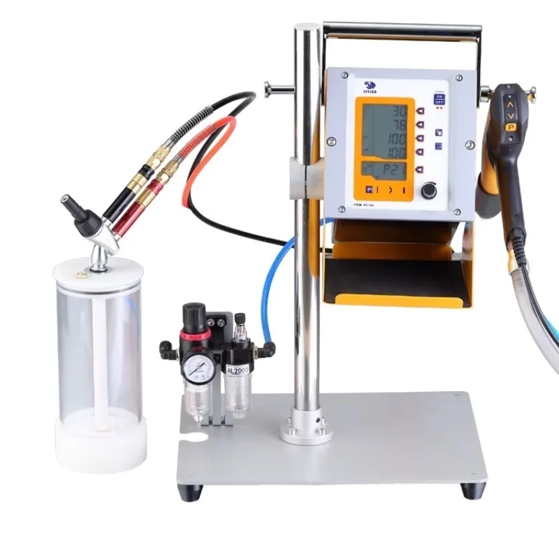 New PC 100 Electrostatic Metal Powder Coating Machine With Engine Core Components For Steel Substrates