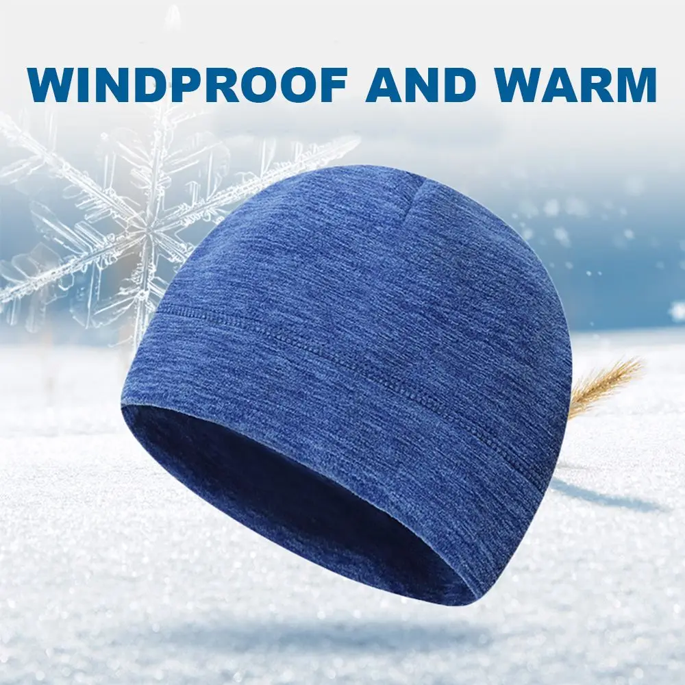 

High density cation Winter Warm Bonnet Skullcap Men Women Windproof Ski Baggy Hat Hiking Caps Cap Fleece Hats