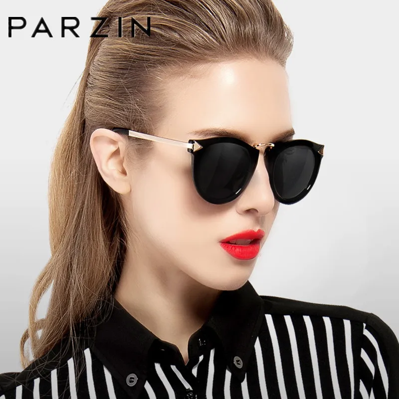 

PARZIN Polarized Sunglasses Women Vintage Cat Eye Sun Glasses For Female Retro Arrow Design Ladies Shades UV Protection 9231