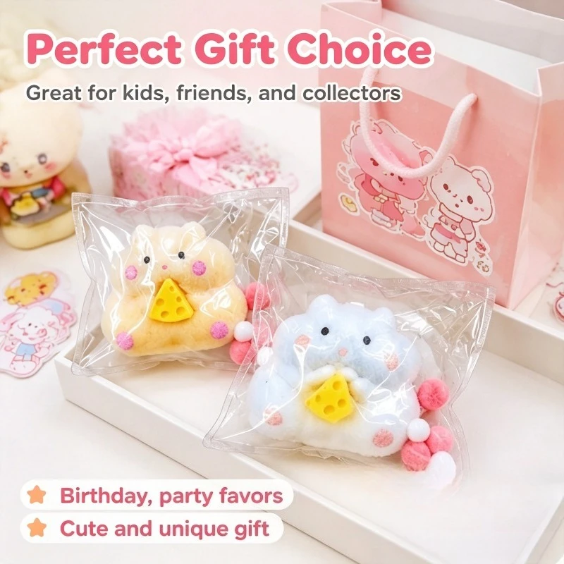 

Cheese Hamster Squishy Toy, Slow Rising Pinch Hamster in Cheese, Soft Mochi Stress Relief Fidget, Cute Gift for Kids Teens