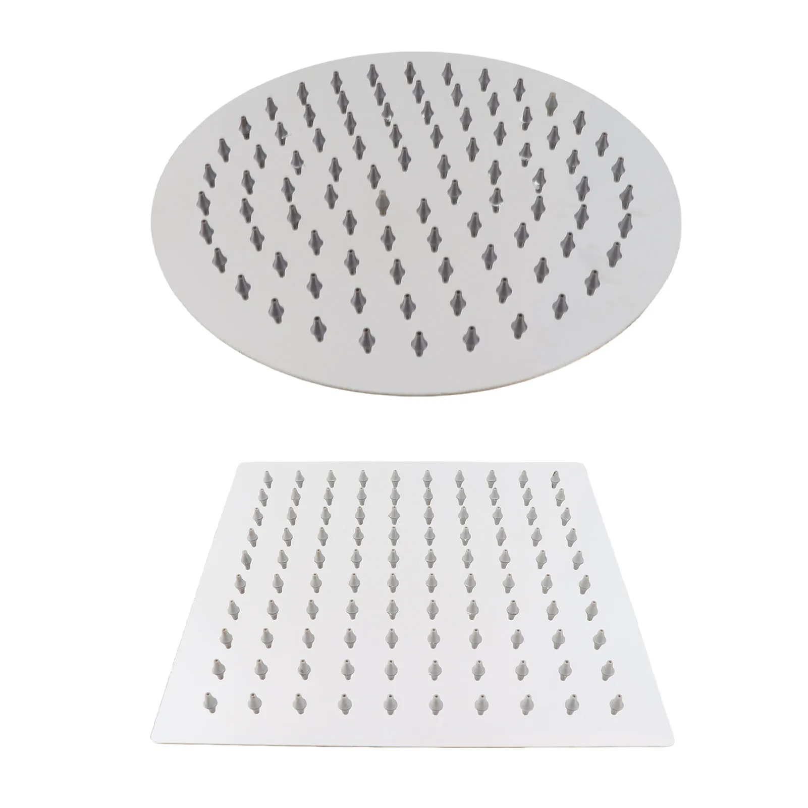 1Pc 201 Stainless Steel Shower Head 8 Inch High Pressure Rainfall Shower Head for Bathroom