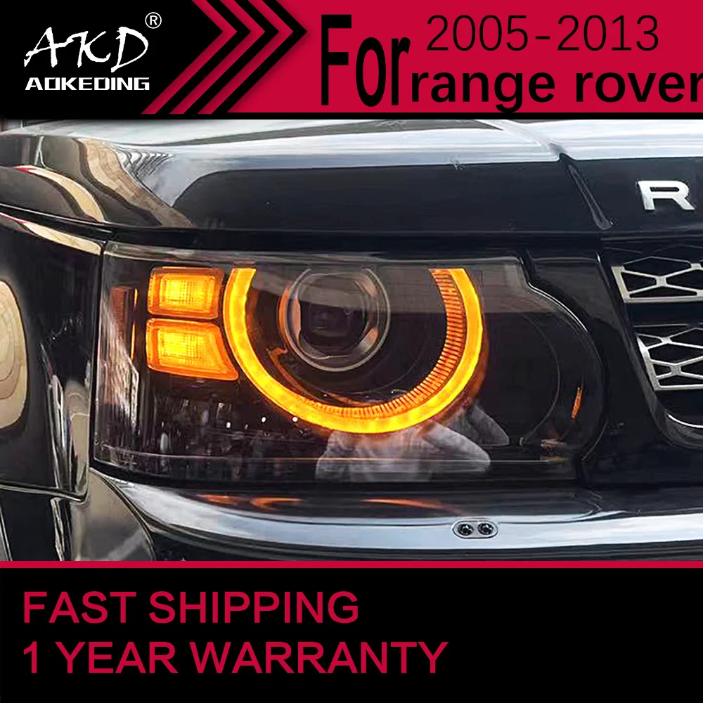 Car Lights for Range Rover LED Headlight 2005-2013 Range Rover sport Head Lamp Drl Projector Lens Automotive Accessories