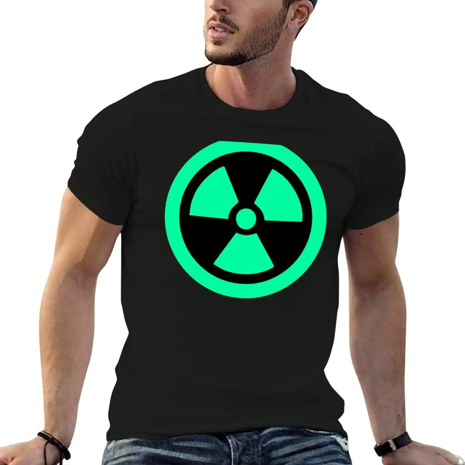 Fluo Radioactive T-Shirt shirts graphic tee valentines clothes mens t shirt