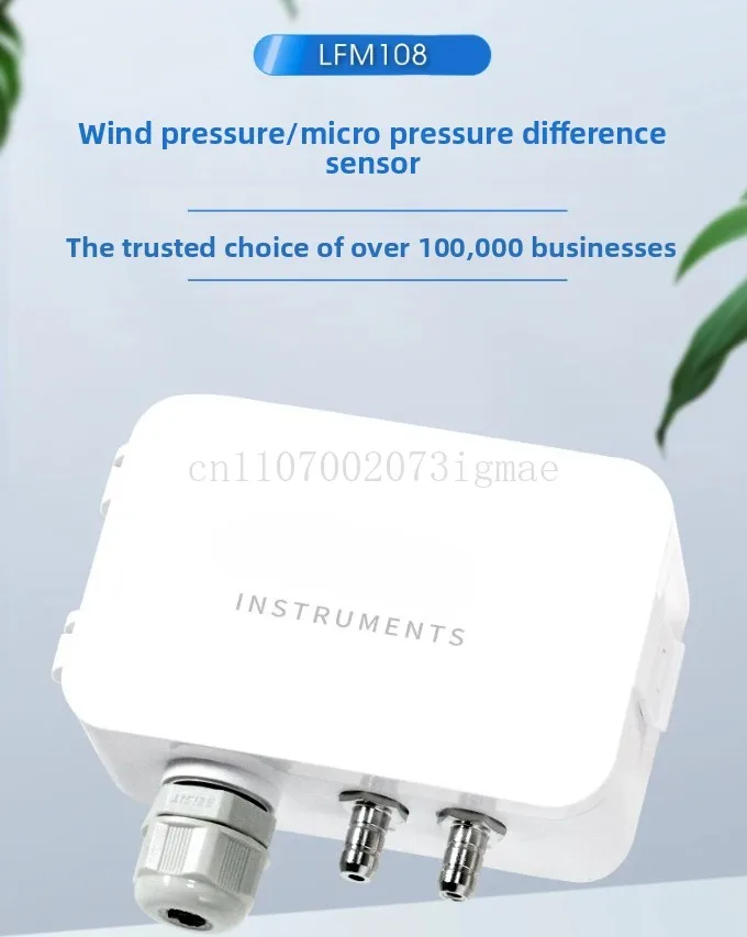 0-1000pa Negative Air Micro Differential Pressure Transmitter Room Ventilation Duct Static Pressure Negative Pressure Sensor