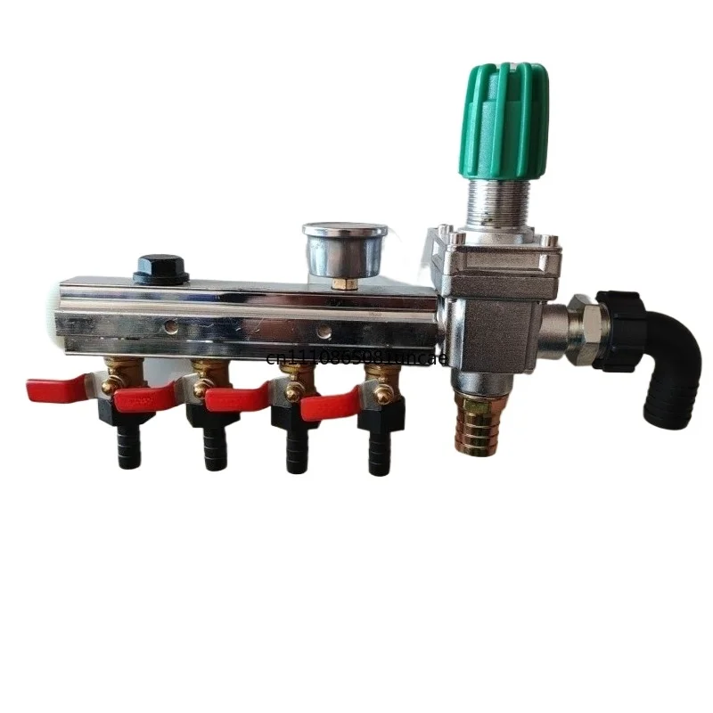For Alloy Aluminum 4 Way Water Distributor High Pressure Regulating Control Valve Agricultural Sprayer Pipeline Fitting