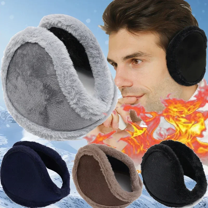 Inverno anti frio quente earmuff térmico macio capa de ouvido à prova de vento anticongelante pelúcia orelha muff esportes macio protetor térmico earflap