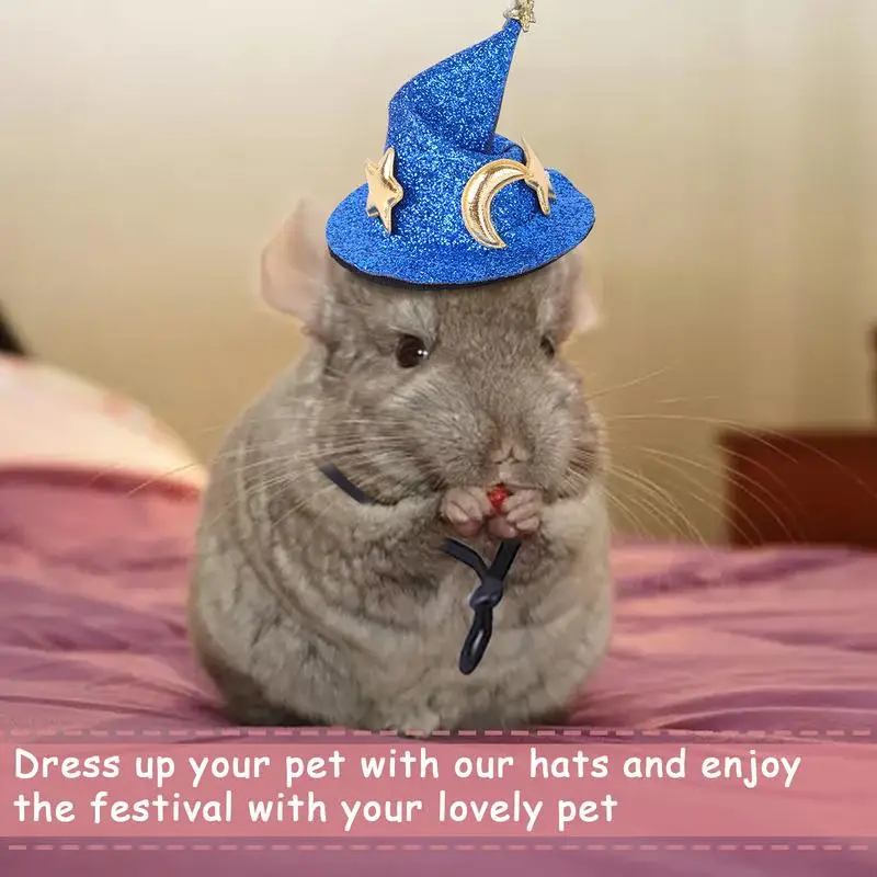 Mini Hamster Hat Party Wizard Hat For Guinea Pigs Cute Creative Small Pet Hat Costume Hat For Animal Theme Parties