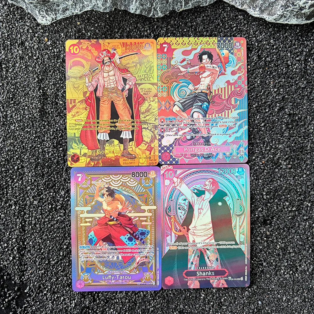 

Proxy OPCG Card Self Made Single Card Shanks Luffy D.Ace D.Roger Anime Card Trading Card Gift Hobby Collectibles Game Card Toy