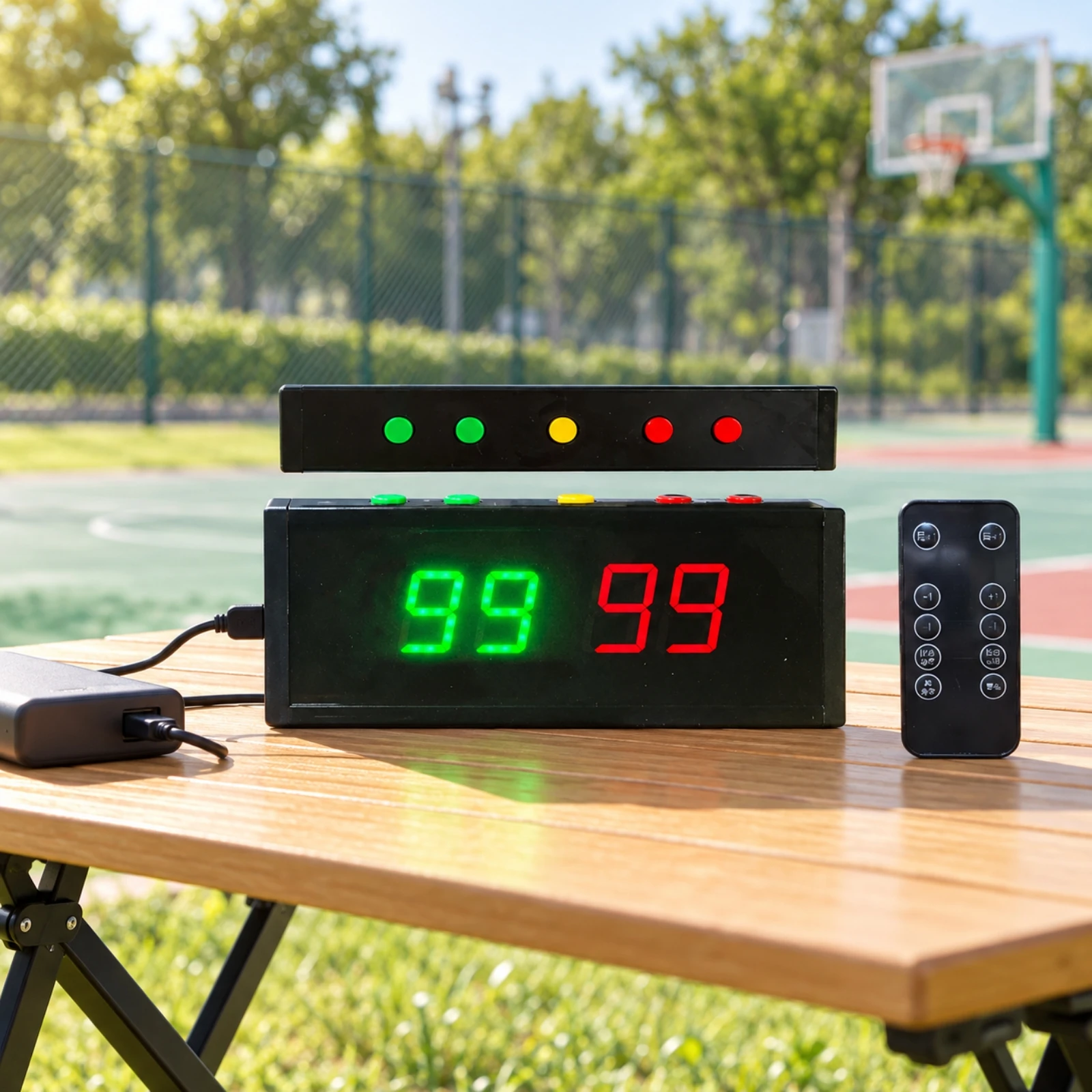 Electronic LED Scoreboard USB-Powered Scoreboard with Two-Color Numerical Display Sport Score Timer Versatile Score Keeper