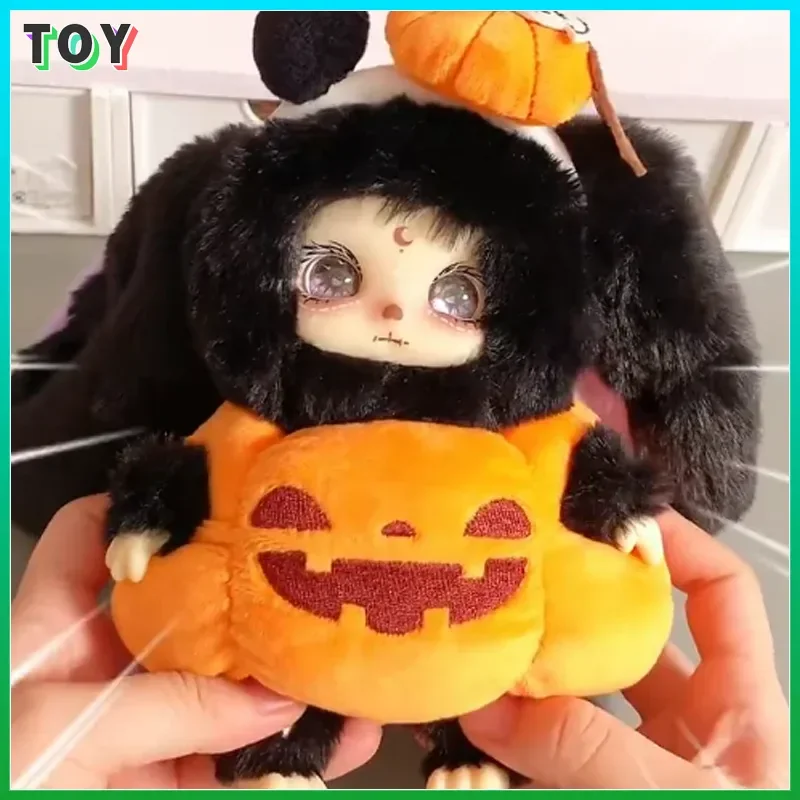 

Серия Lokiki Trick Or Treat, слепая коробка, плюшевая кукла-сюрприз, милый кролик, тыква, череп, коллекция игрушек на Хэллоуин, модные подарки