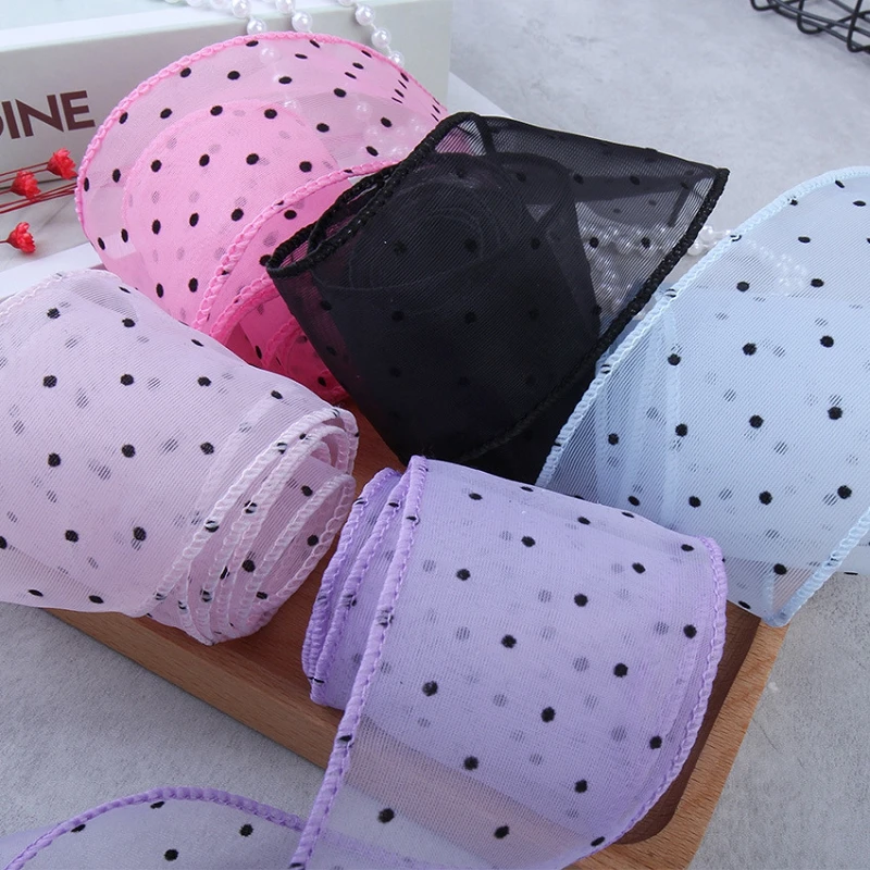 50 야드 거즈 도트 장식 재료 꽃다발 스트랩 선물 포 - Florist Supply Ribbon 리뷰 및 가격