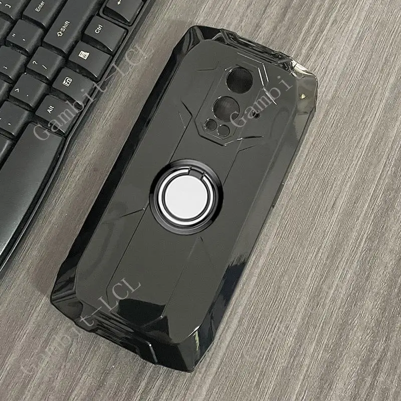 For Blackview BV9300 6.7" 2023 BlackviewBV9300 Back Ring Holder Bracket Phone Case Smartphone TPU Soft Silicone Cover