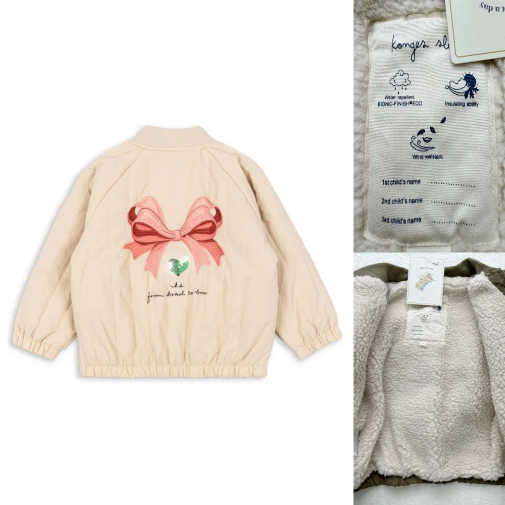 2025 Nieuwe Winter Merk Baby Jongens Jassen Lamswol Cartoon Pailletten Bovenkleding Kinderkleding Meisjes Winddicht Jas Vlucht Pak 1-9Y