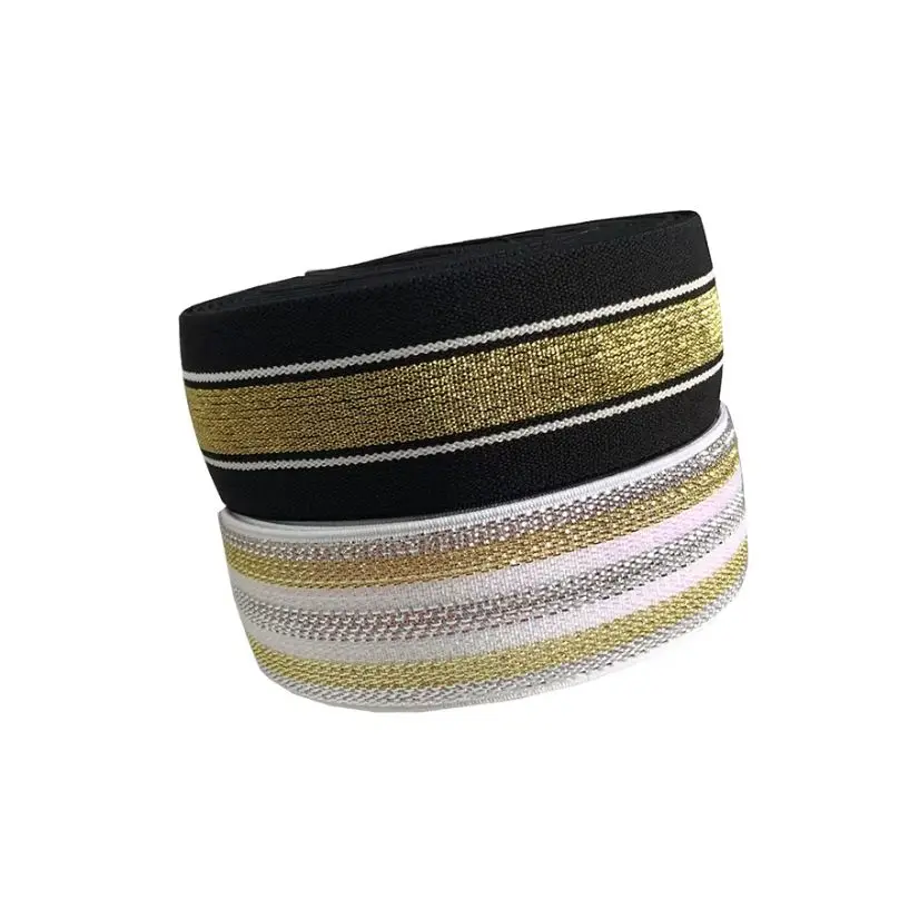 

Glitter Elastic Bands Sewing Elastic Soft Gold and Silver Elastic Ribbon Strap Crafts DIY Sewing Trim Waistband Elastic