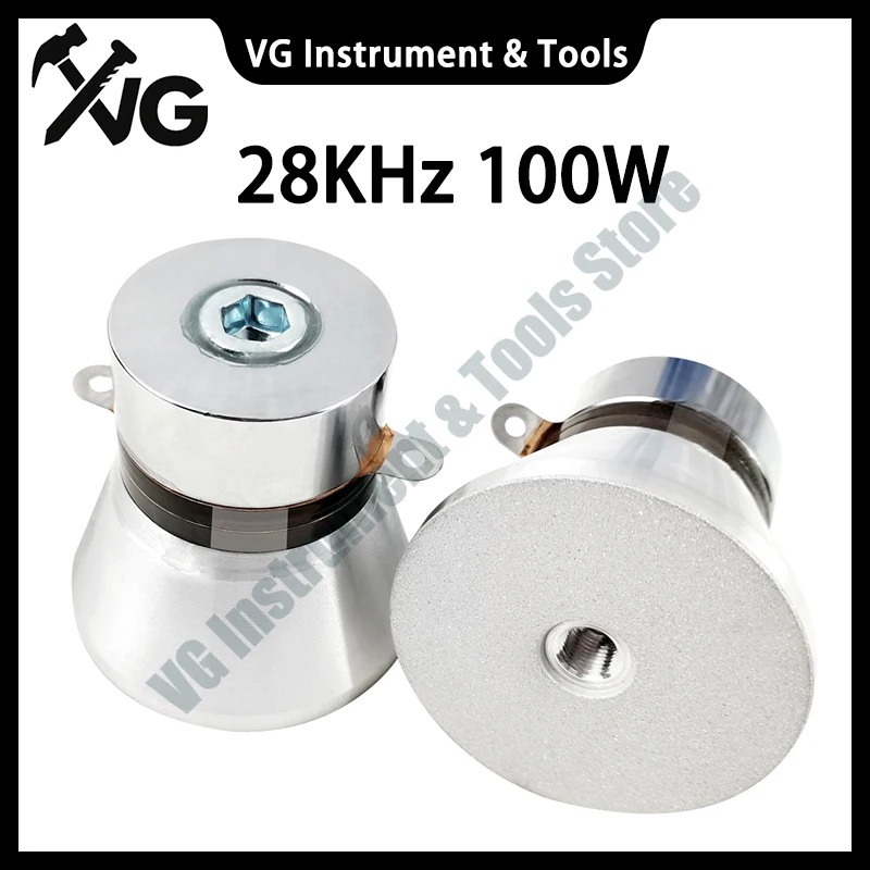 Новый ультразвуковой преобразователь 100 Вт, частота 28 кГц, преобразование электрического сигнала, ультразвуковой волны, чистка, использование деталей GB-4528-4SH Новый ультразвуковой преобразователь 100 Вт, частота 28 кГц, преобразование электрического сигнала, ультразвуковой волны, чистка, использование деталей GB-4528-4SH