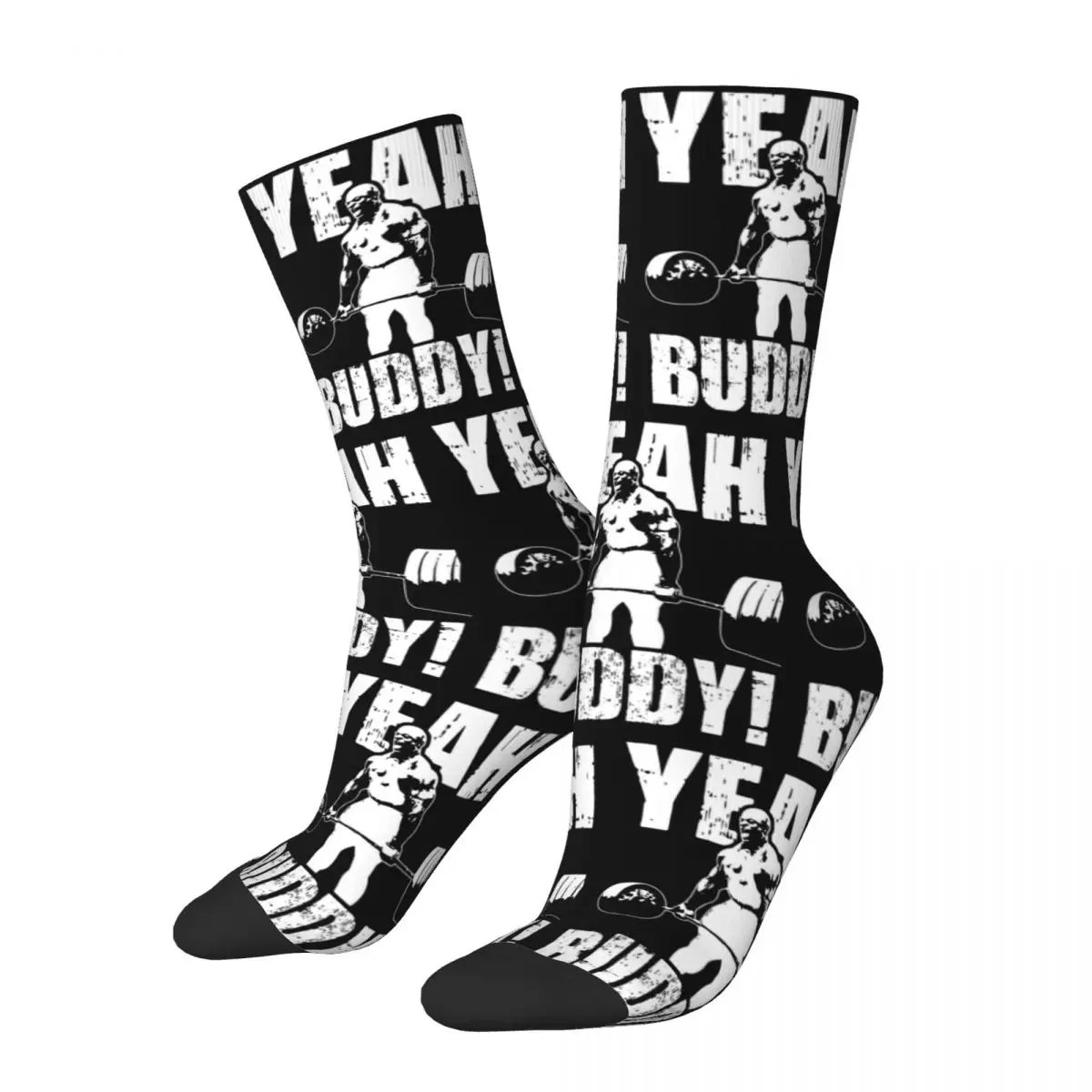 Unisex Gym Ronnie Coleman Yeah Buddy Socks Super Soft Funny Happy Weight Fitness Sports Socks Harajuku Merchandise Middle Socks