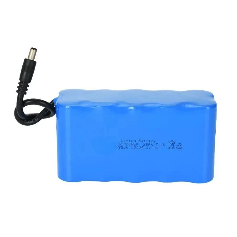 for 7.4V 25Ah Large Capacity Battery with USB Interface for Industrial Control Computer Air Conditioner Clothing Driving