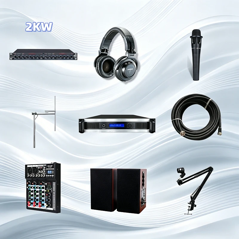 RS RADIO 2000W FM Transmitter Long Range Complete Package 2KW