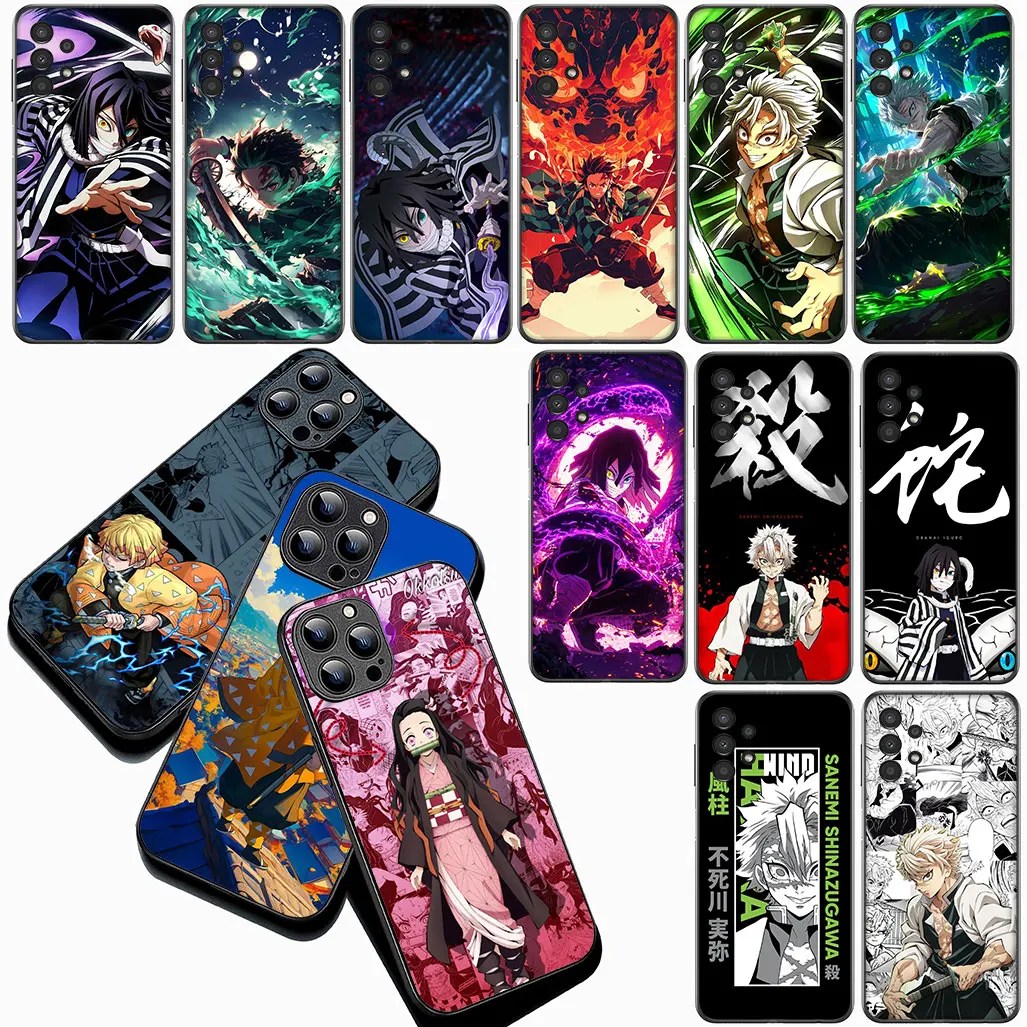 Sanemi Shinazugawa Demon Slayer Iguro Obanai Coque для Xiaomi Poco X7 X6 M6 M7 F6 C75 C65 Redmi Note 8 9 Pro 8T 5G чехол для телефона