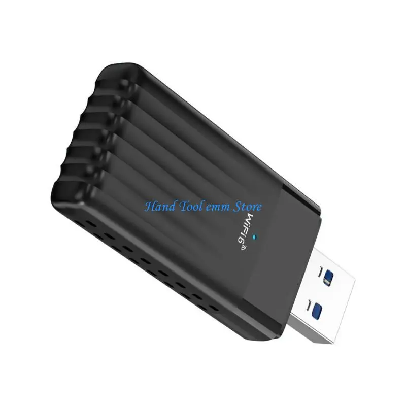H37F Fast Speed Two Band Wireless Networking Dongle AX900 USB Bluetooth-compatible 5.3 WiFi6 900Mbps for Desktop/Laptop Systems