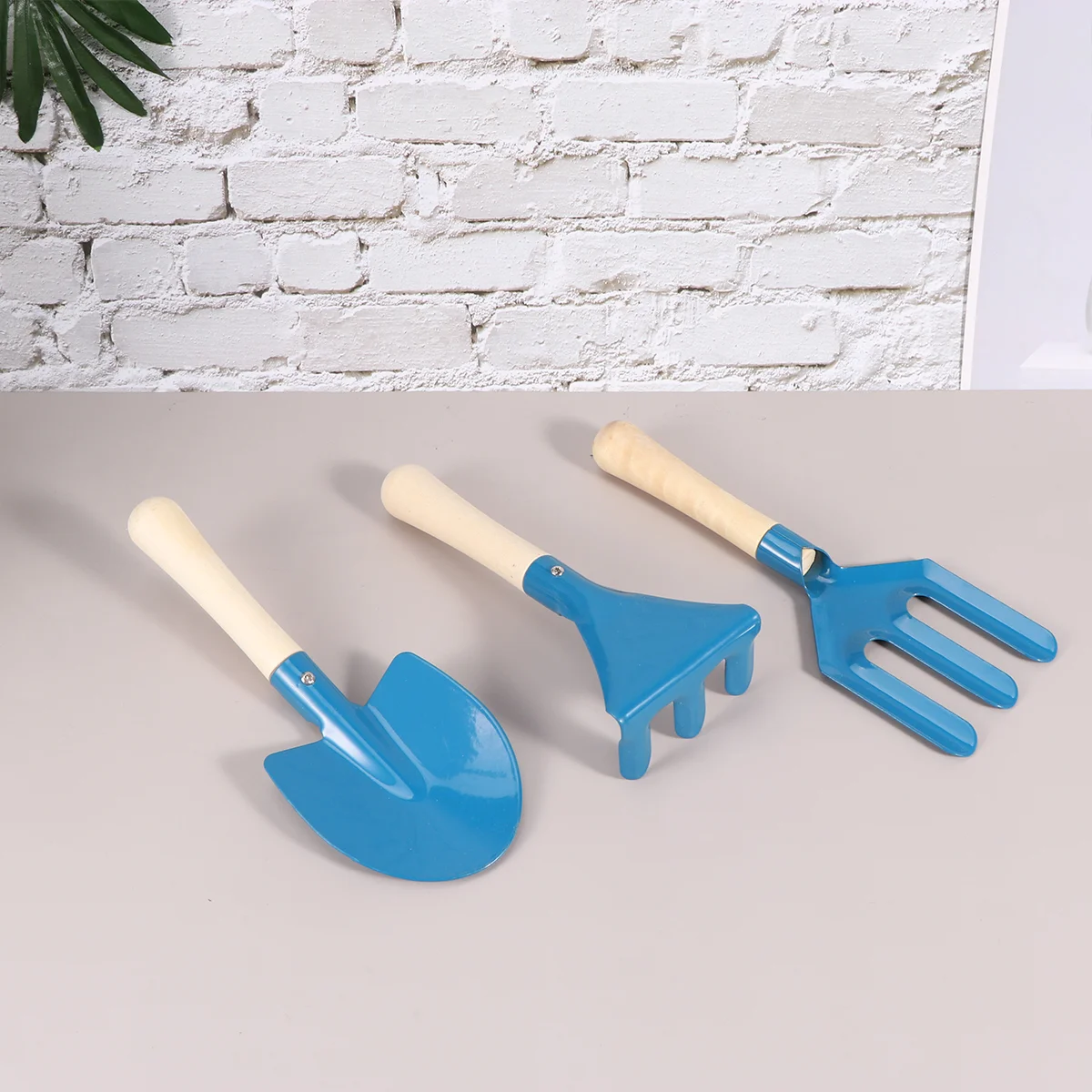 3 Pcs Bonsai Tools Mini Pot Plant Rake Kit Gardening Ofr Kid Childrens Toys Bamboo