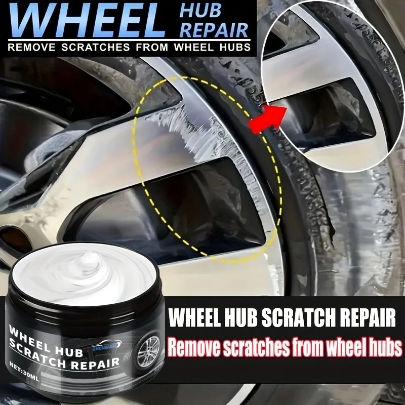 Kit Universal para Reparo de Rodas, Cuidados e Polimento de Pneus de Carro, Pasta Premium para Reparo de Arranhões em Carros