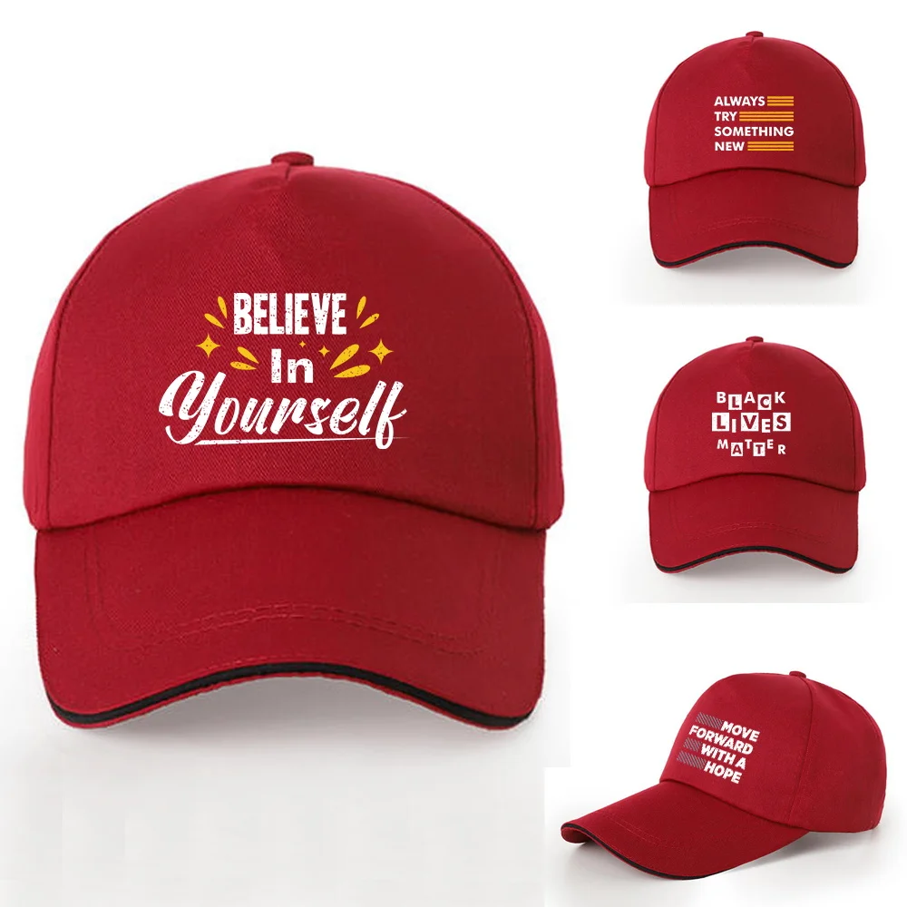

Spring Summer Cap Women Ponytail Baseball Cap Fashion Hats Men Baseball Cap Cotton Outdoor phrase print Visor Snapback Sun Cap
