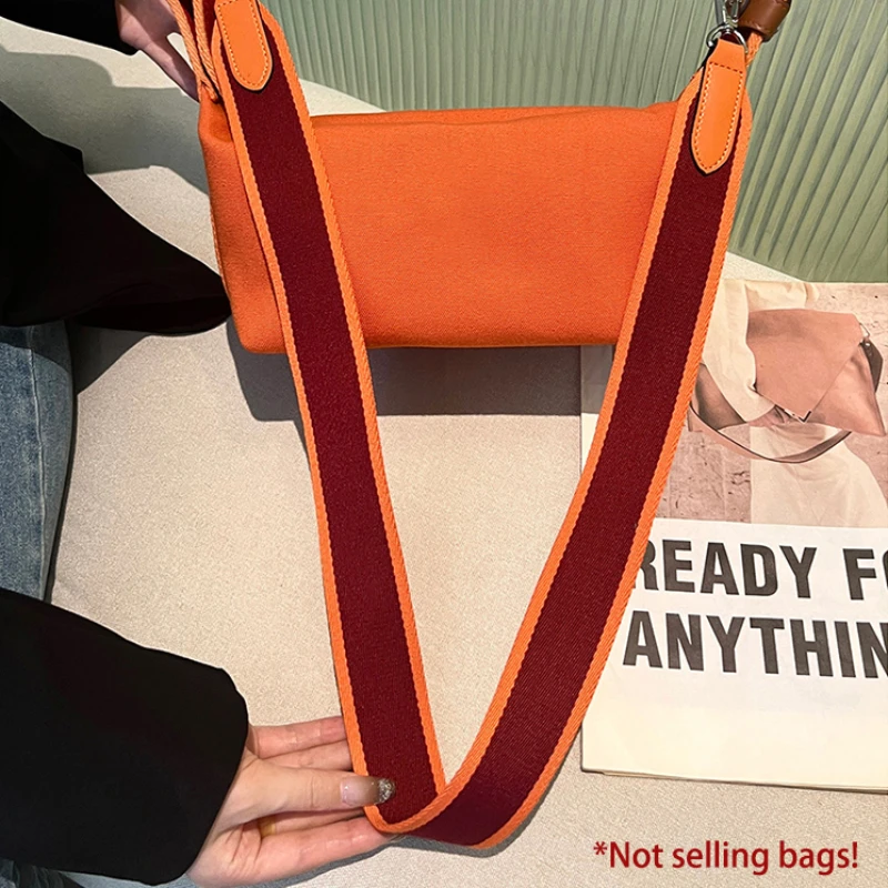 Widening Woven Canvas Wide Shoulder Strap Tote Bag Belt Crossbody Bag Strap for H lunch box Canvas Handbag Accessories