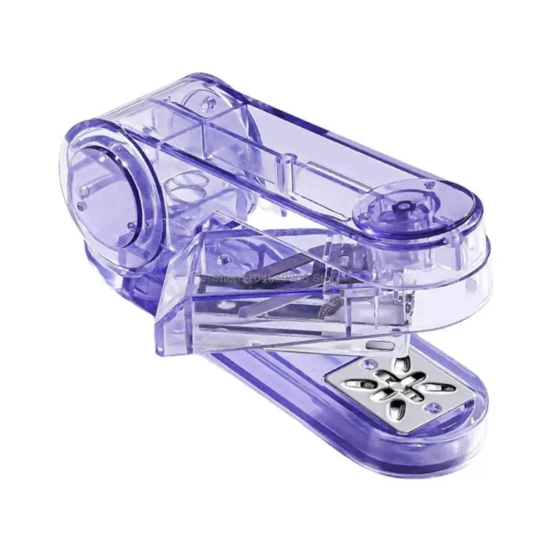 Clear Collit Stapler Ufficio Stapler a 360 gradi Ruota Desktop Stapler per scuola