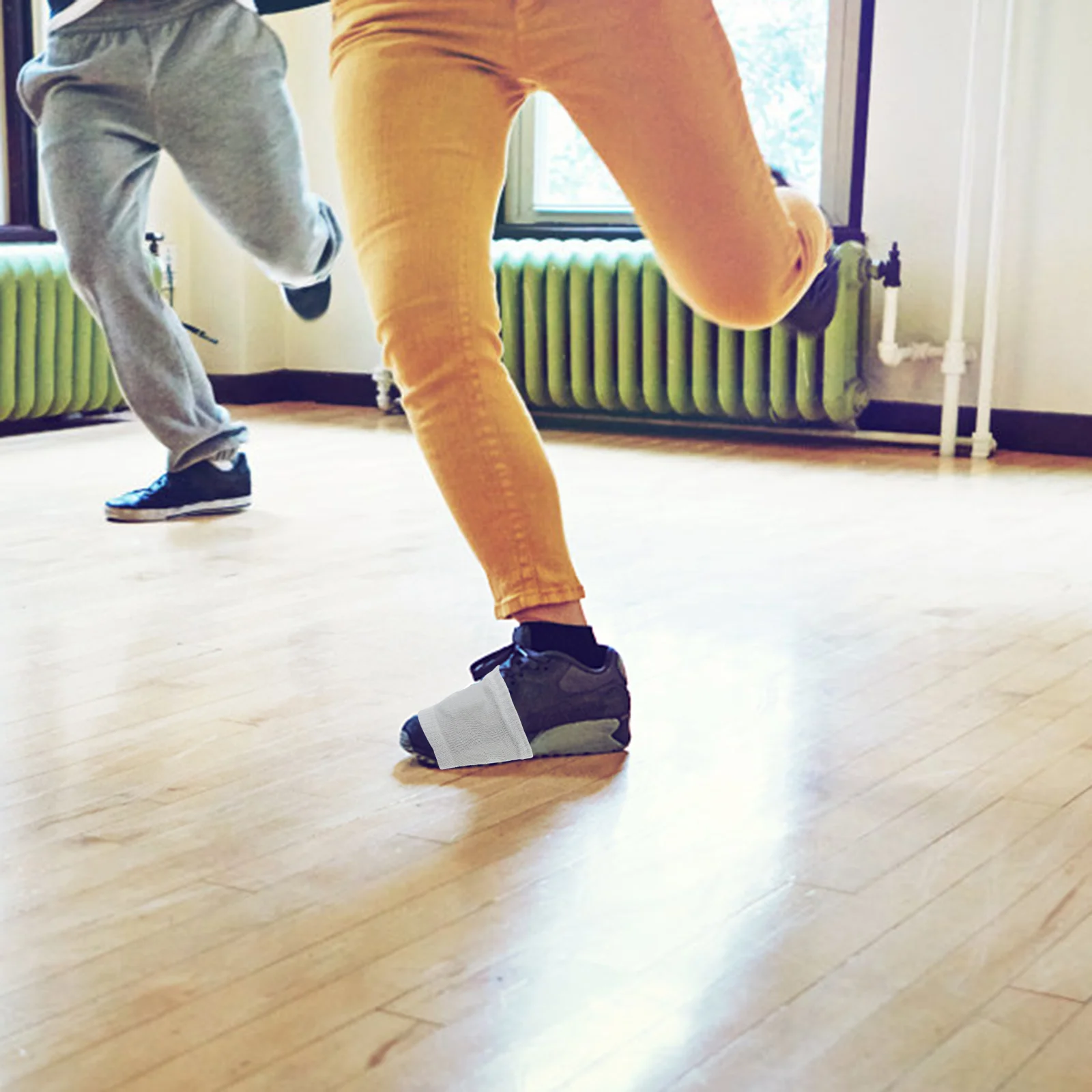 Tanz schuhe und Socken Turnschuhe für Frauen tanzen Zubehör schöne Kinder leicht grau reine Baumwolle Bezüge