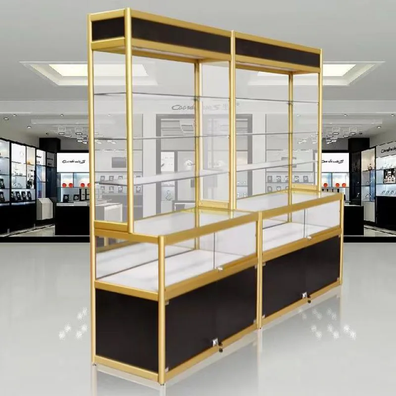 Custom high-quality cabinet Toys jewelry display cabinet model hand transparent glass display cabinet cabin