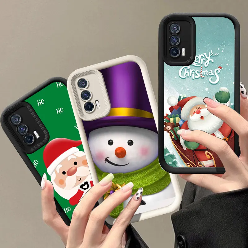 Merry Christmas Phone Case For VIVO V30 X80 X90 X100 Pro V29E V30E V40 Y75 Y78 Y100 5G Y02 Y17 Y22 Y76 S Y03 Y21 Y27 Y28 Y35