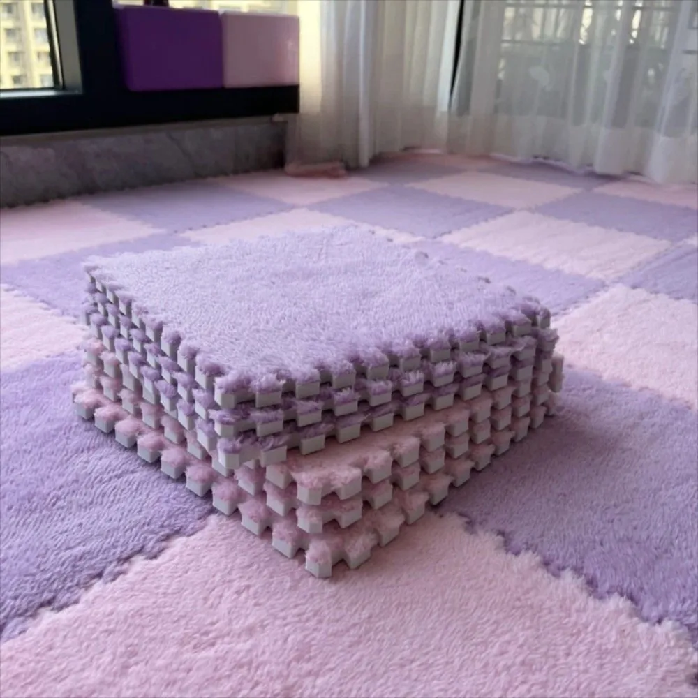 New 30x30cm Play Mat EVA Foam Puzzle Foam Mat Solid Color Non-Slip Base Interlocking Floor Mat for
