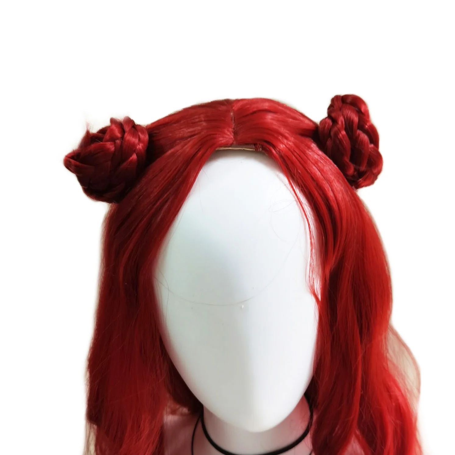 شعر مستعار ورثة هالوين ضوء النجوم للنساء ، أنيمي تأثيري ، شعر مجعد أحمر ، شعر مستعار اصطناعي ، أحفاد 4