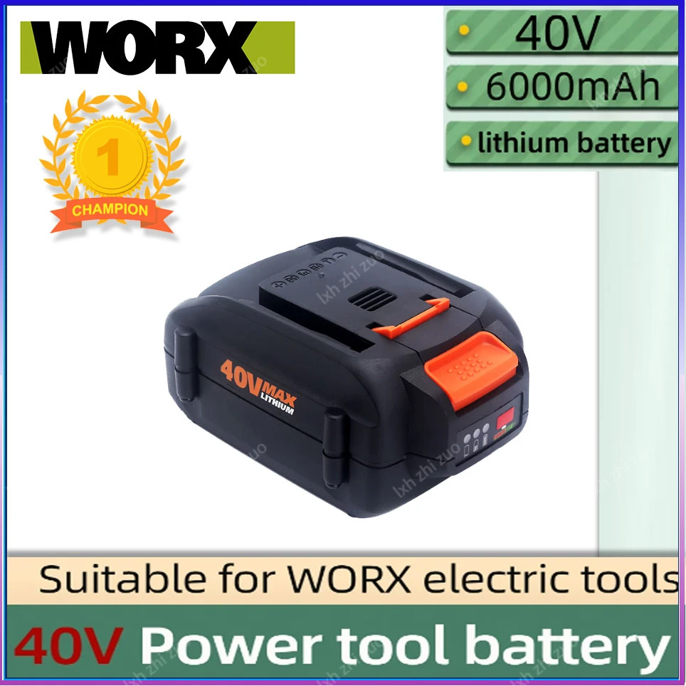 

WORX 100% original brand new replaceable WORX 40V 3000mah/5000mah/6000mah lithium-ion battery tool battery WA3580