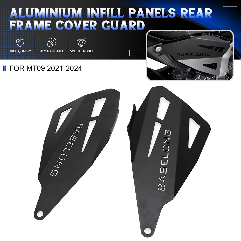 

For Yamaha MT-09 MT09 2021-2022-2023-2024 Motorcycle Accessories Aluminium Frame Protector Cover Infill Side Panels Fairings