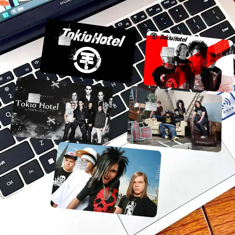 Band Tom Bill Kaulitz Tokio Hotel Credit Card Skin Stickers No Adhesive Residue Water Proof for Credit Card Subway Access Card