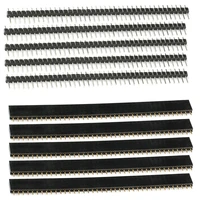 10 pièces 1x40Pin 2.54mm pas simple rangée femelle PCB carte de prise mâle broche en-tête connecteur pour Arduino 1