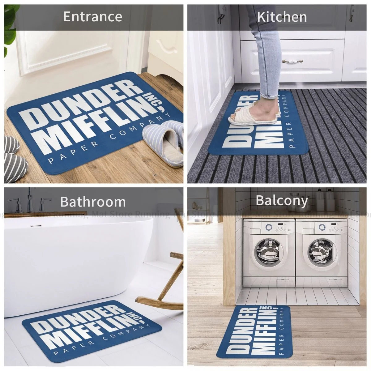 Michael Scott The Office Bedroom Mat Dunder Mifflin Paper Company zerbino soggiorno tappeto tappeto esterno decorazione della casa