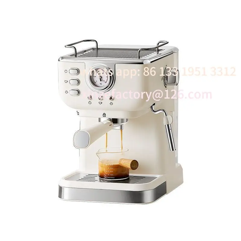 

Coffee machine Italian semi-automatic home office high pressure concentrated steam milk foam coffee maker