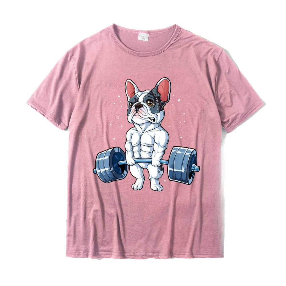 French Bulldog Weightlifting Funny Deadlift Men Fitness GymLatest Cute Cotton Fabric Casual manga streetweat Hotsale outfits